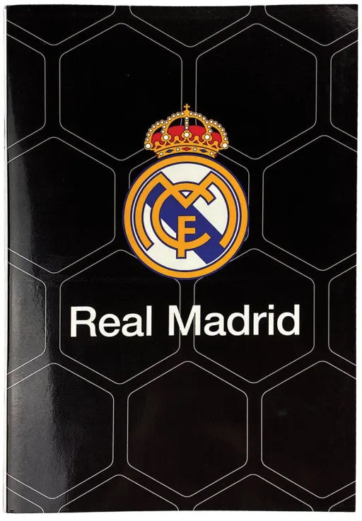 Real Madrid Black B/5 liniertes Notizbuch 40 Blatt