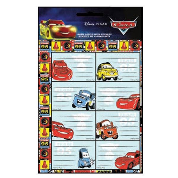 Disney Cars Lightning Notizbuchetikett mit Aufklebern - 16 Stück