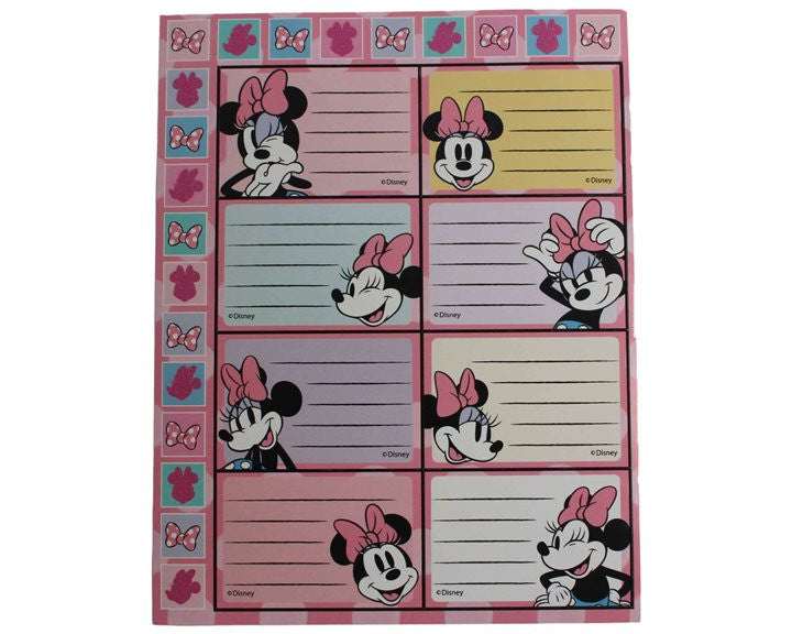 Disney Minnie  Joy Heftetikett mit Aufklebern, 16 Stück