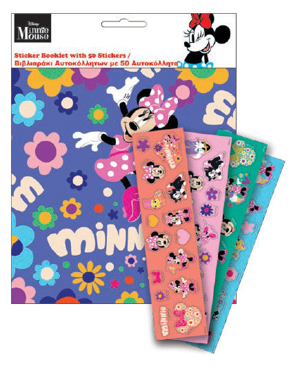 Disney Minnie  Stickeralbum mit 50 Stickern