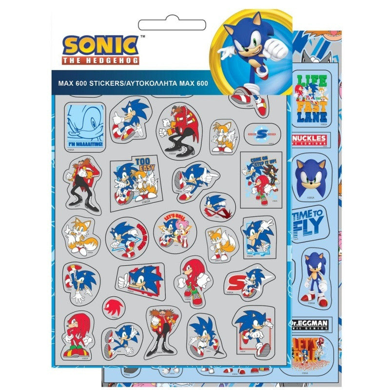 Sonic the Hedgehog 600-teiliges Aufkleberset