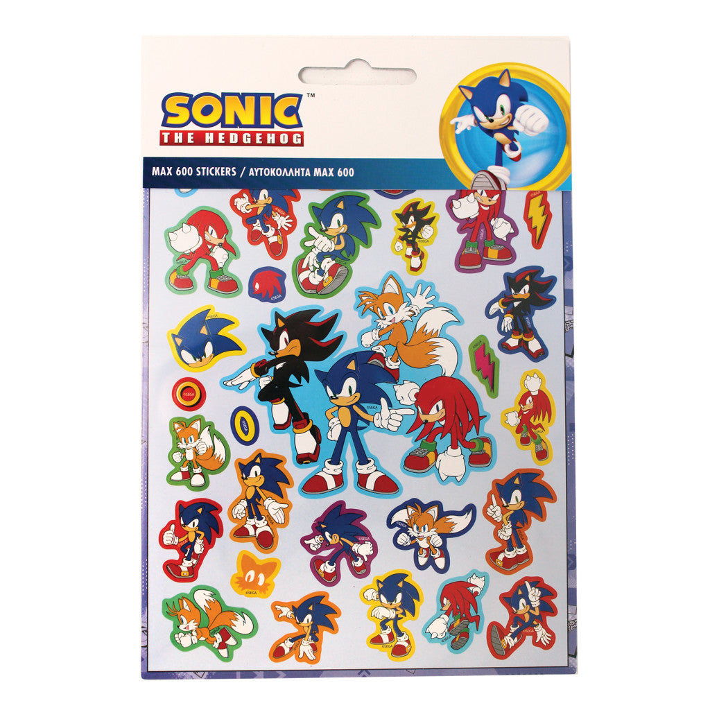 Sonic the Hedgehog Squad 600-teiliges Aufkleberset