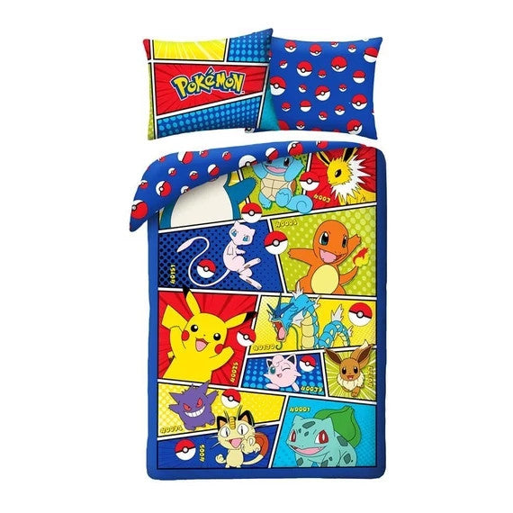 Pokémon PokéPower Bettwäscheset 140×200cm, 70×90 cm