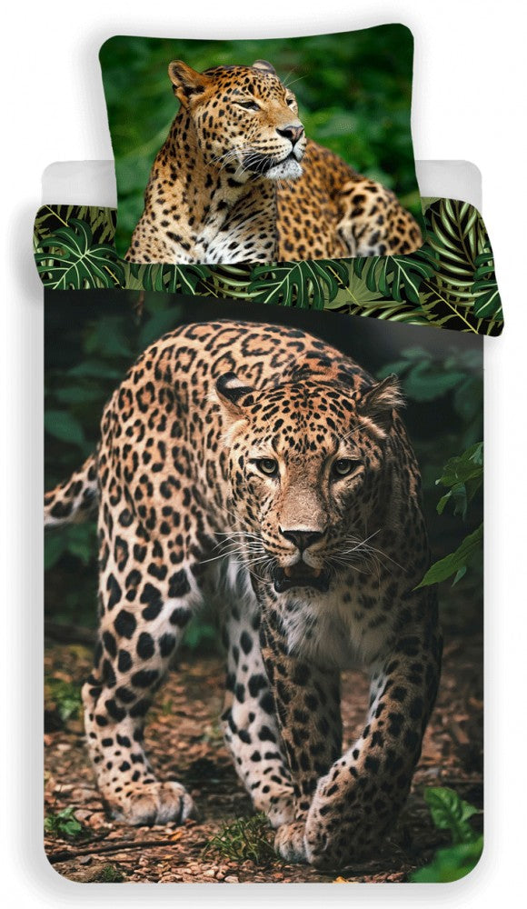 Leopard Bettwäsche Set 140×200cm, 70×90 cm