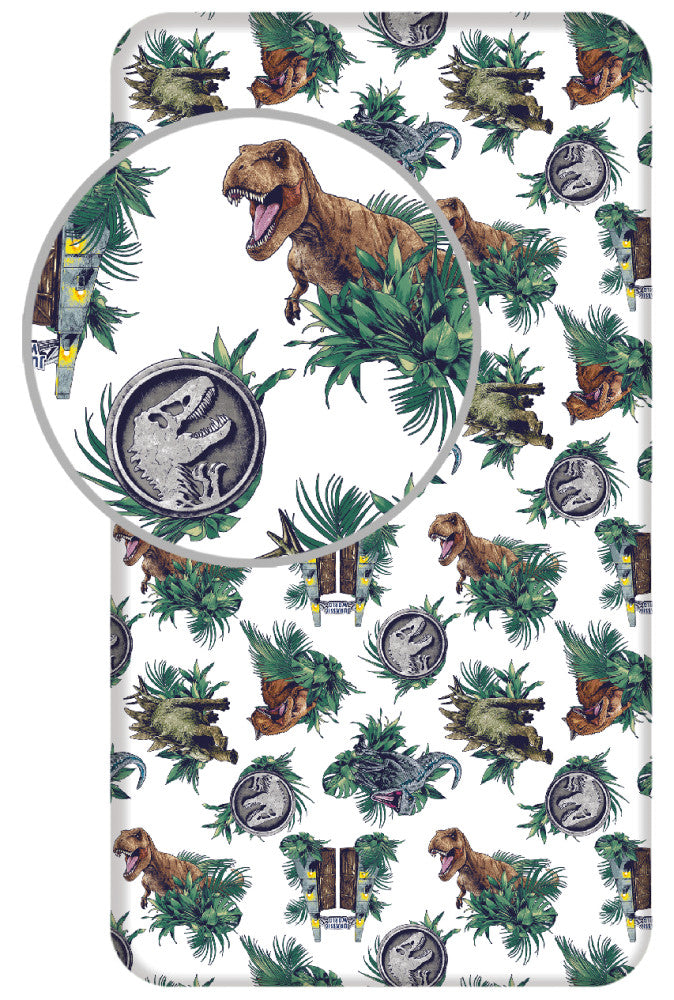 Jurassic World Dino Kingdom Spannbettlaken 90x200 cm