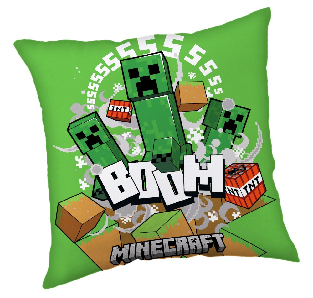 Minecraft Creeper Boom Dekokissen 40*40 cm