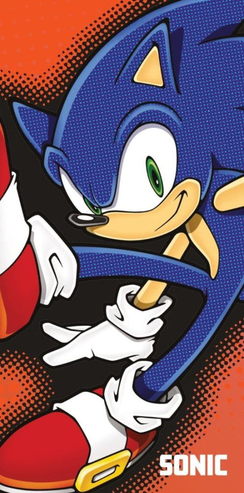 Sonic the Hedgehog Fearless Sonic the Hedgehog Badetuch, Strandtuch 70x140cm