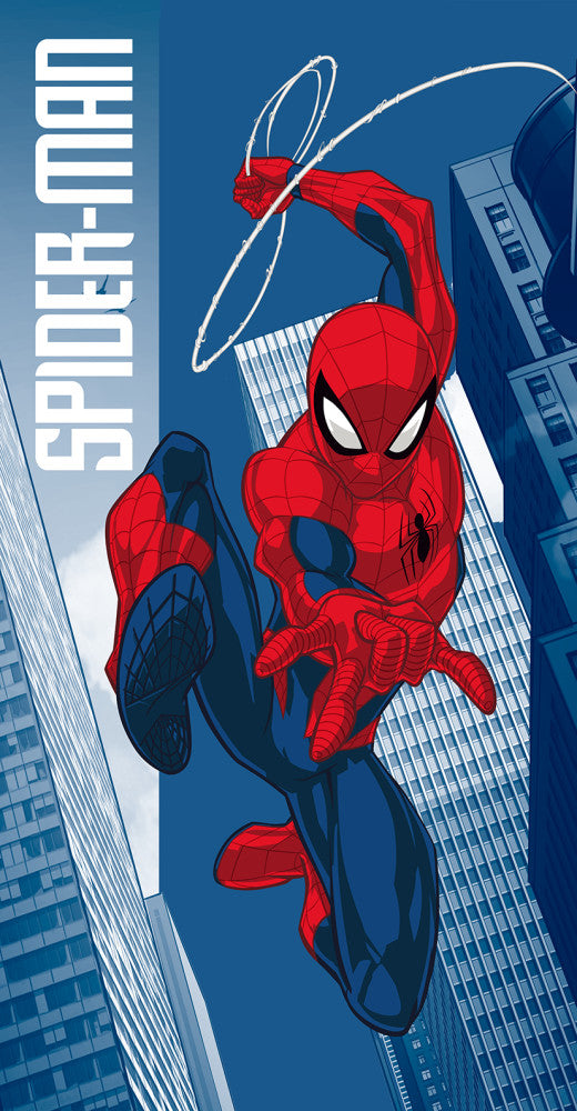 Spiderman Jump Badetuch, Strandtuch 70x140cm
