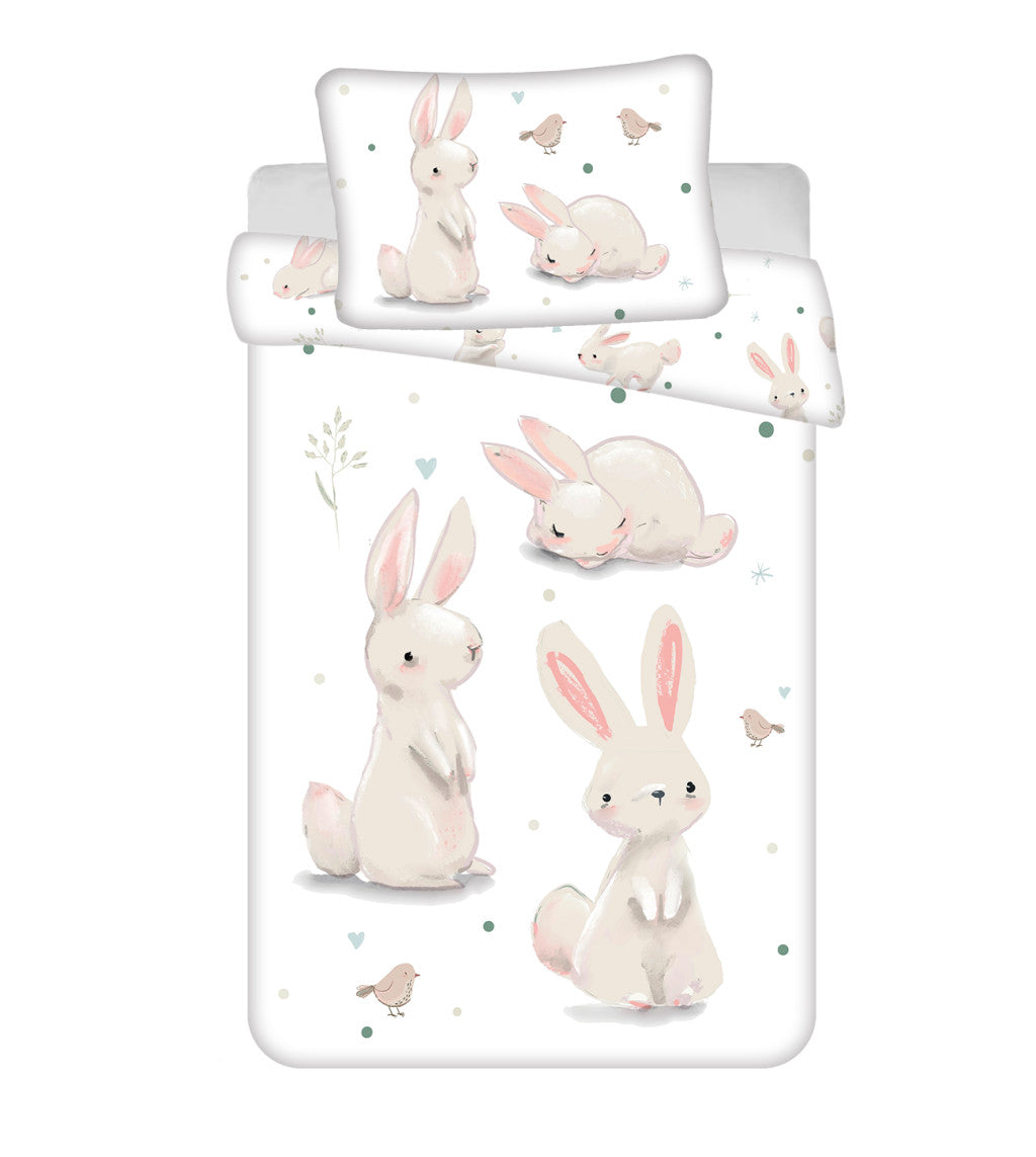 Hase Rest Kinderbettwäsche 100x135 cm, 40x60 cm