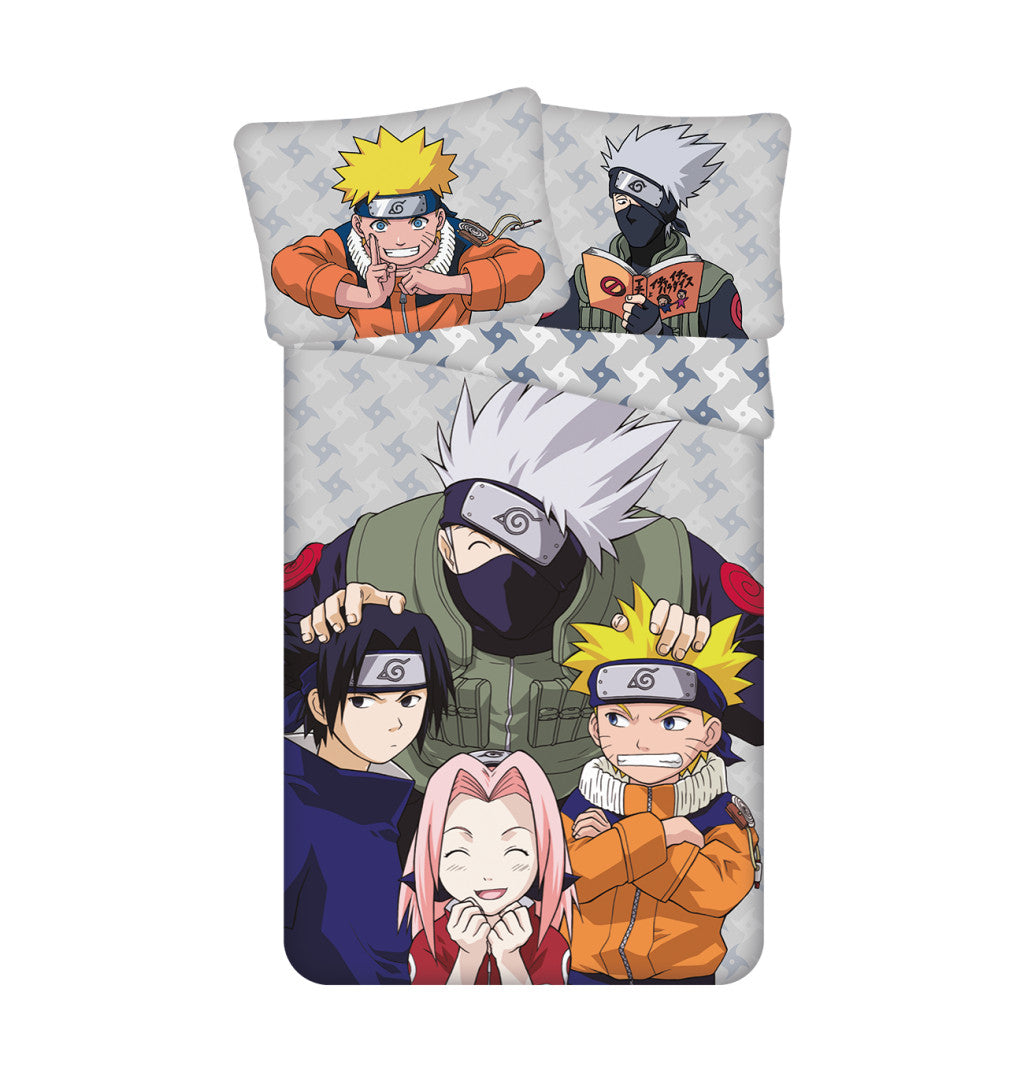Naruto Grey Bettwäsche 140×200cm, 70×90 cm