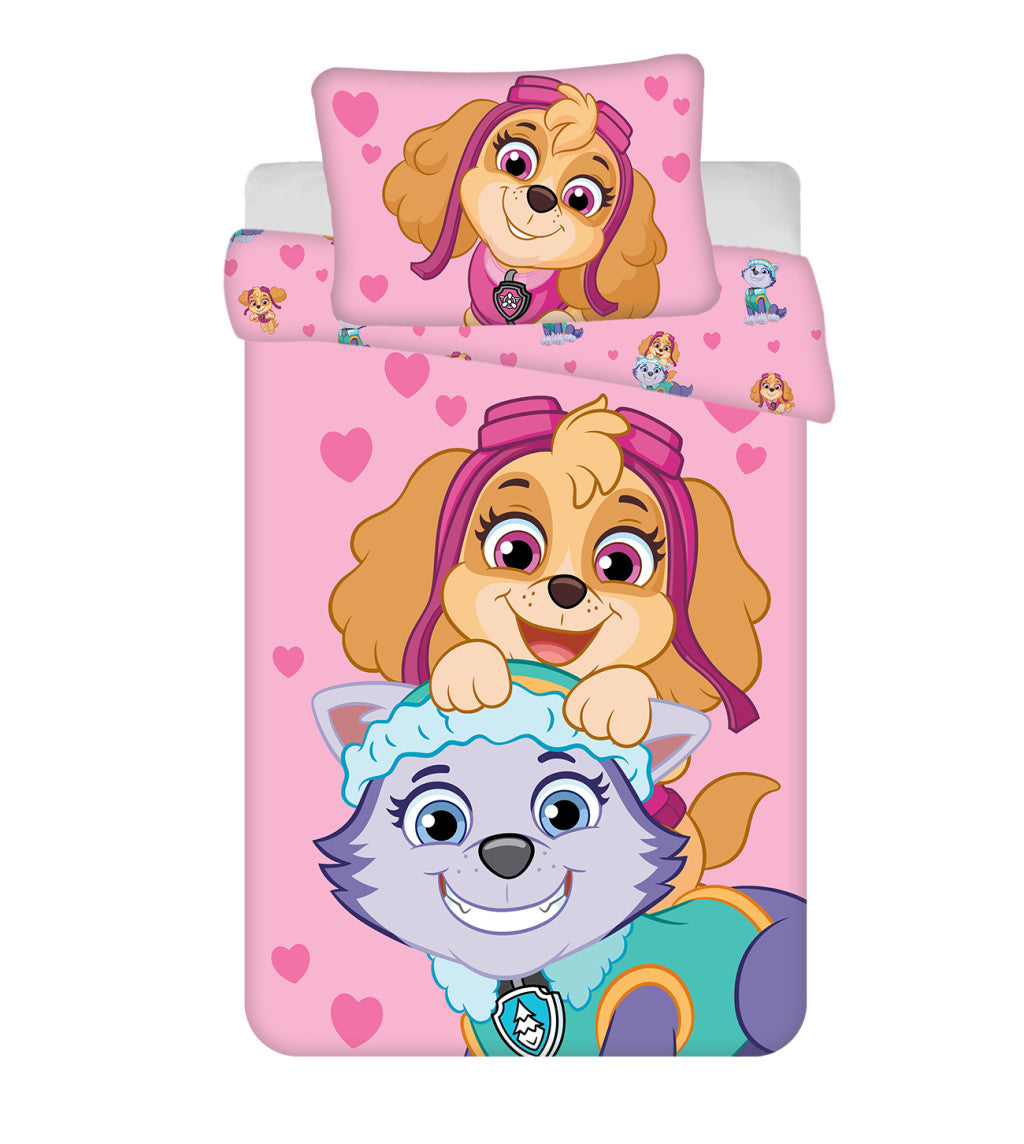 Paw Patrol Girls Friends Kinderbettwäsche 100×135cm, 40×60 cm