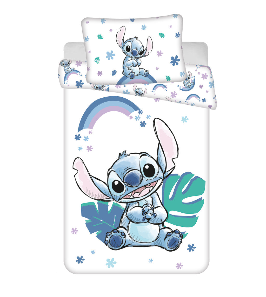 Disney Lilo und Stitch Rainbow Kinderbettwäsche 100×135 cm, 40×60 cm
