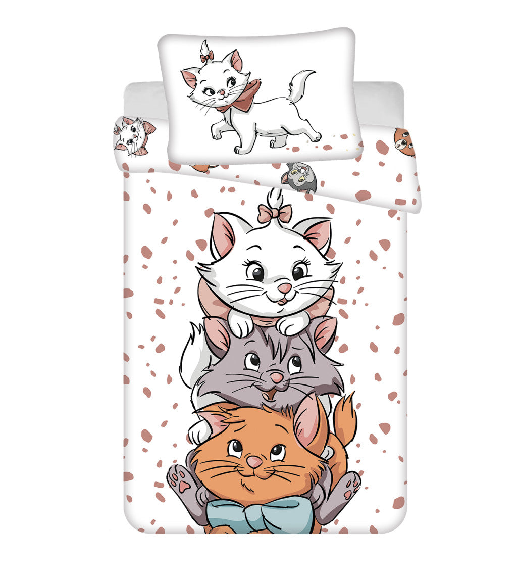 Disney Marie Friends Kinder Bettwäschebezug 100×135 cm, 40×60 cm