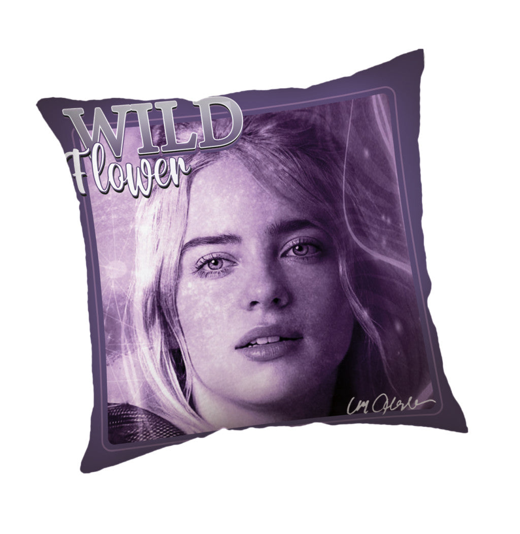 Billie Eilish Wild Flower Sleep Kissen, Zierkissen 40x40 cm