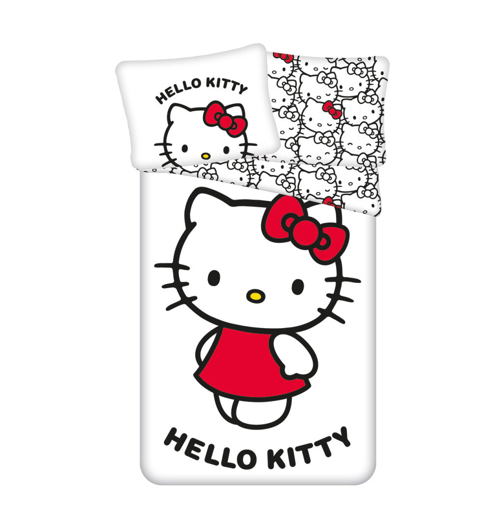 Hello Kitty White Bettwäschebezug 140×200cm, 70×90 cm