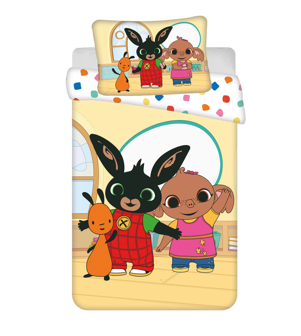 Bing Playroom Kinder, Kindergarten Bettbezug 100×135cm, 40×60 cm