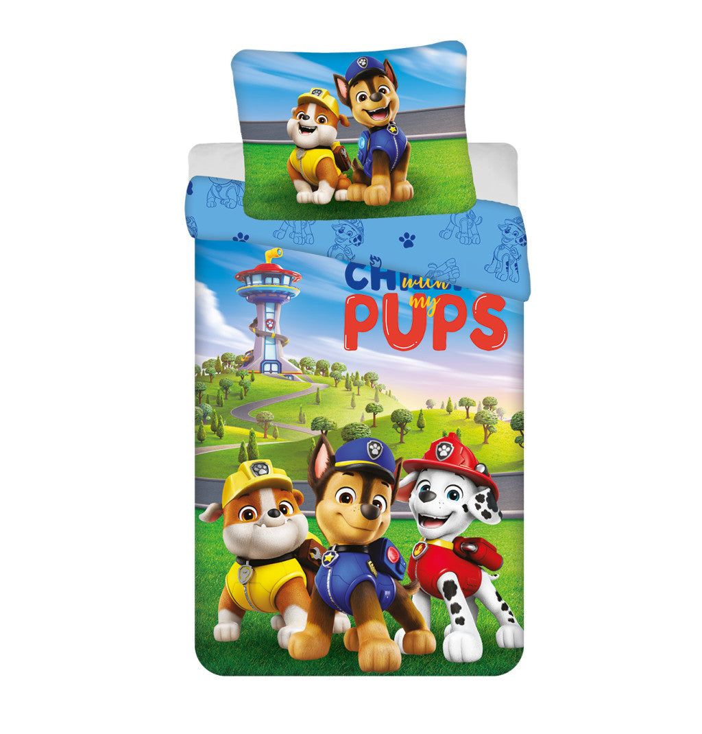 Paw Patrol Chilling Bettwäsche 140×200cm, 70×90 cm Mikrofaser