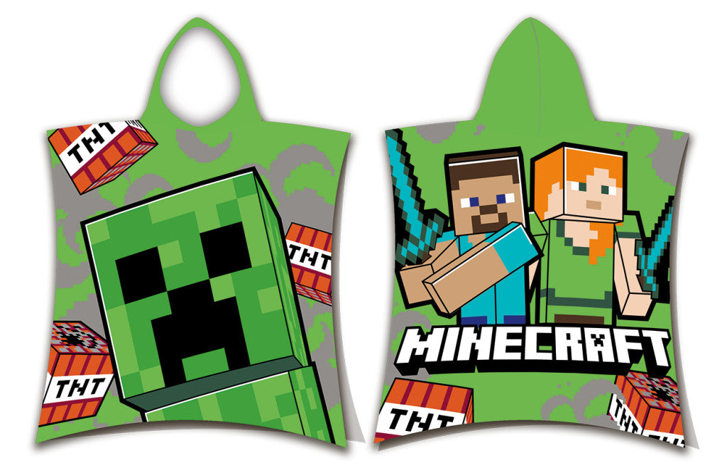 Minecraft TNT Strandtuch Poncho 50x115 cm