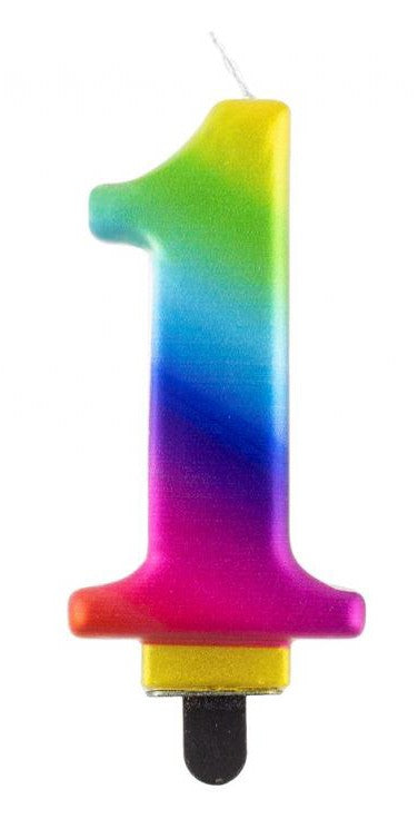 Nummer Galaxy Bunte Nummer 1 Kerze, Tortenkerze