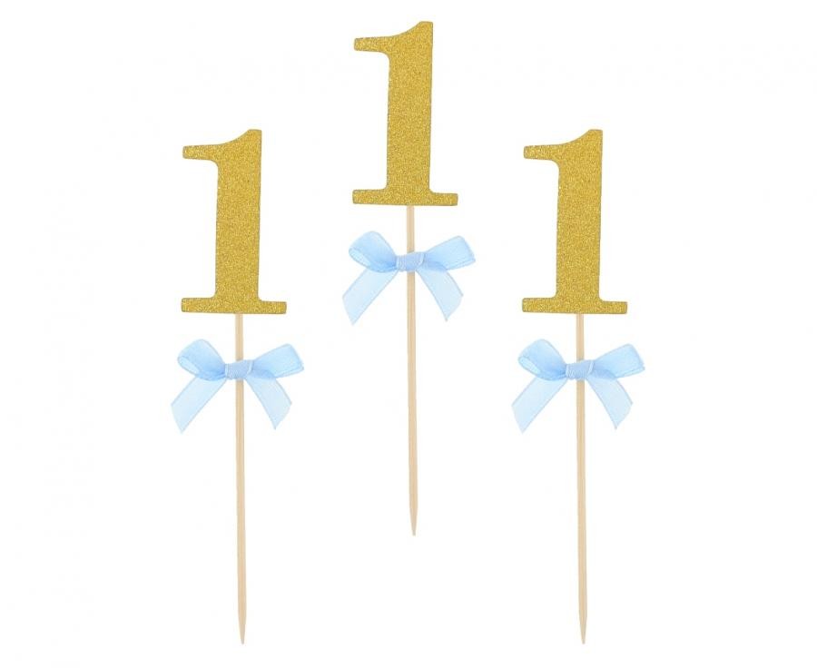 Geburtstag Blauer 1. Geburtstag Dekor Stick 10 Stück