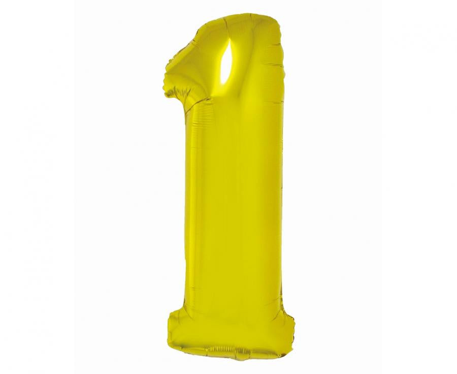 Nummer Gold Goldene Nummer 1 Folienballon 76 cm