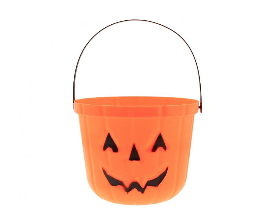 Halloween Happy Kürbis Süßigkeitensammler Eimer 18x15 cm