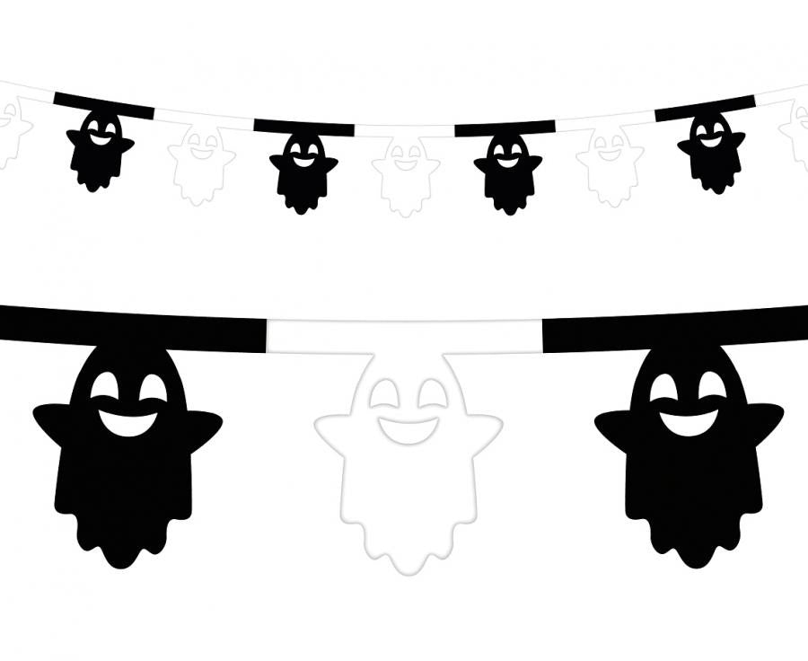 Halloween Ghost, Geist Papiergirlande 360 cm