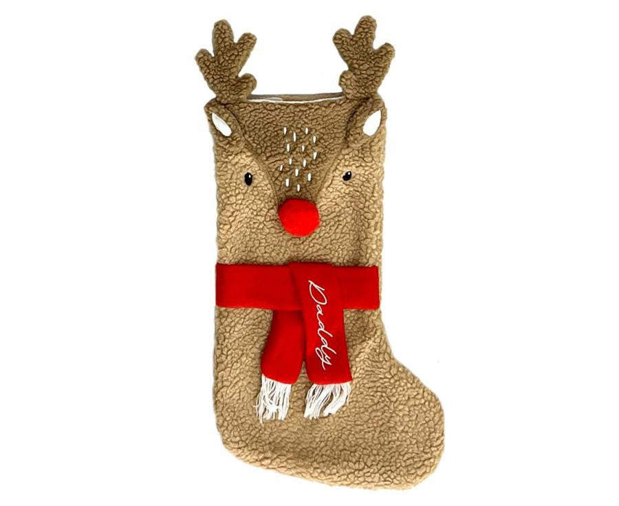 Weihnachten Red Nose Rentier Kaminstrumpf, Stiefel 53 cm
