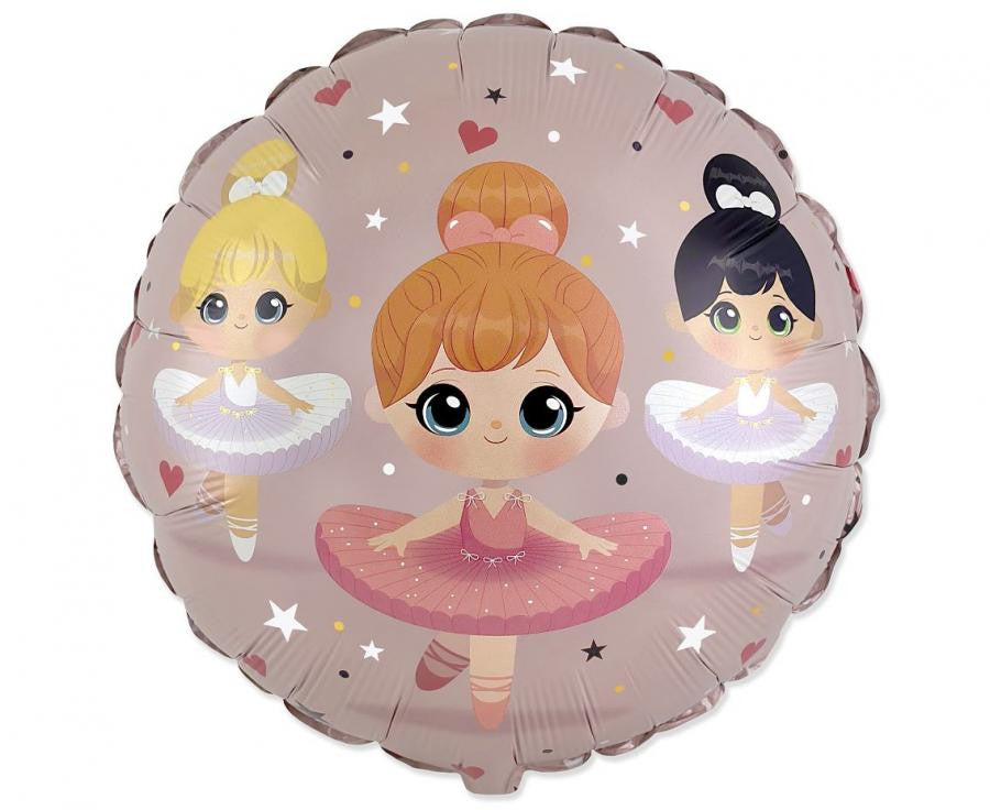 Balett Trio Ballerina Folienballon 45 cm (WP)