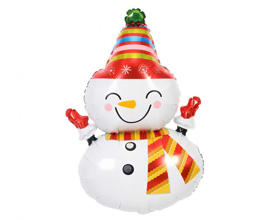 Weihnachten Happy Schneemann Folienballon 81 cm