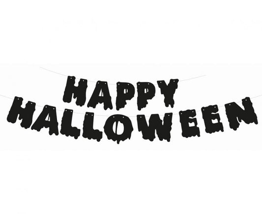 Halloween Black Happy Papierschrift 250 cm