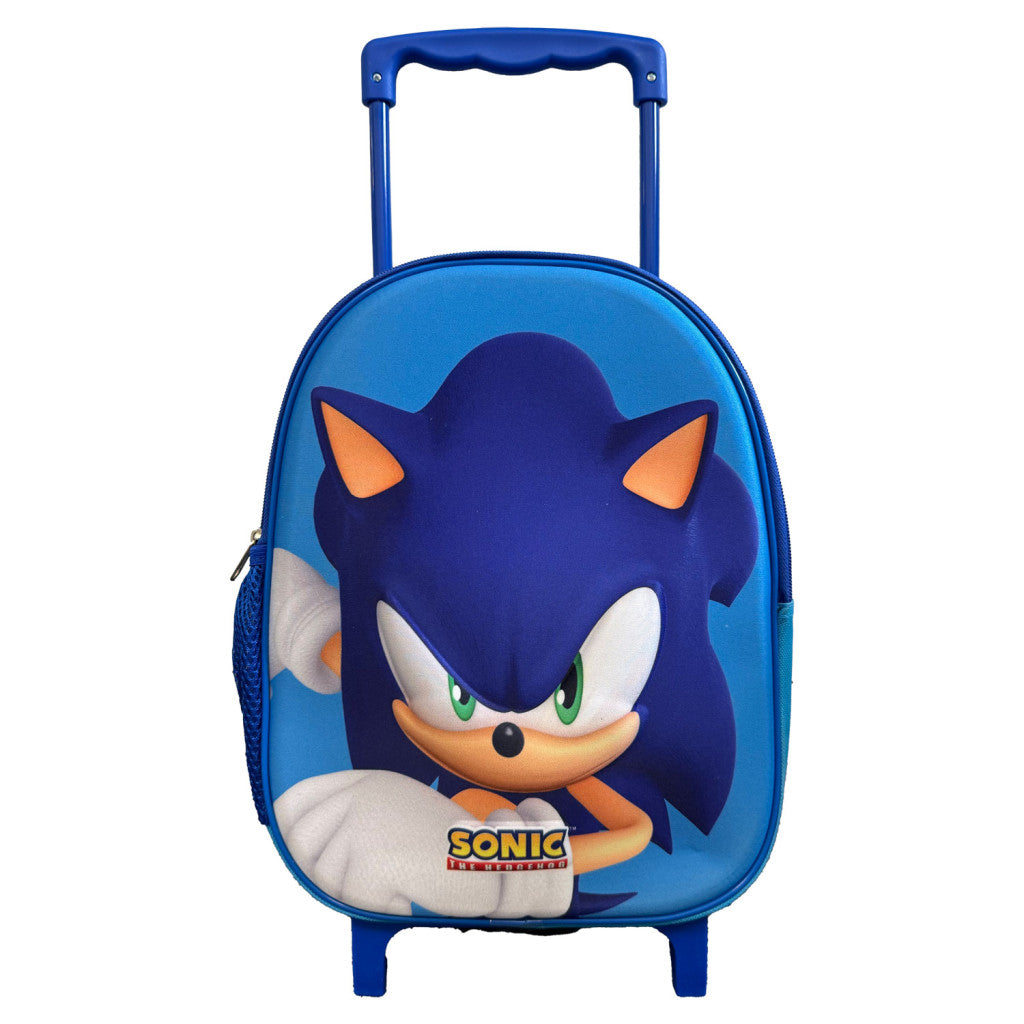 Sonic the Hedgehog Modern rollbarer 3D Kindergartenrucksack, Tasche 32 cm