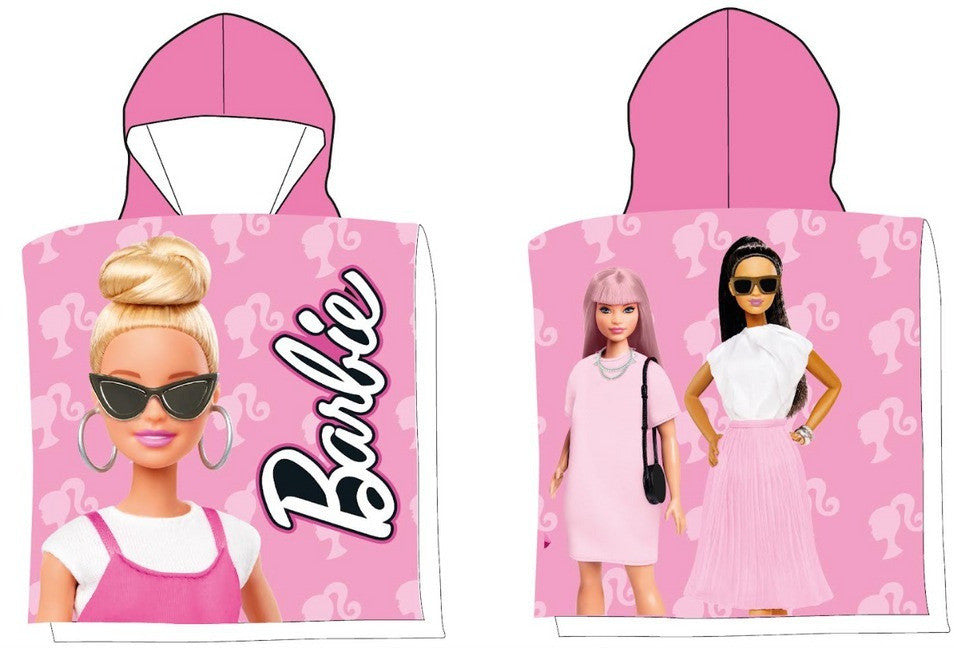 Barbie Street Style Strandtuch Poncho 50x100 cm (Schnelltrocknend)