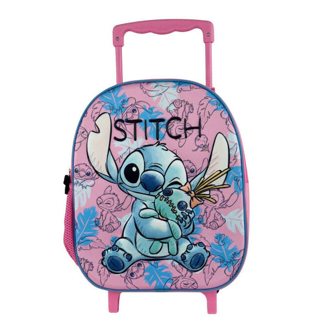 Disney Lilo und Stitch Doll rollbarer Kindergarten 3D Rucksack, Tasche 32 cm