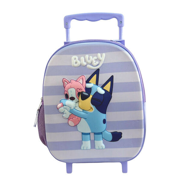 Bluey Puppy rollbarer Kindergarten 3D Rucksack, Tasche 32 cm