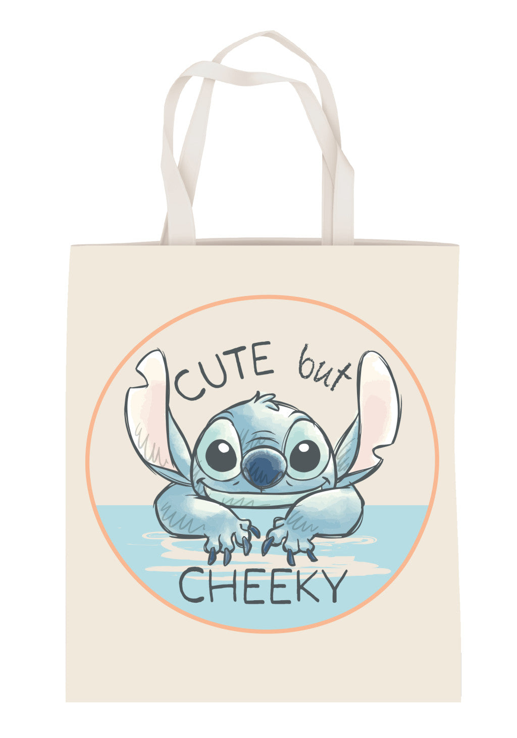 Disney Lilo und Stitch Cheeky Leinentasche, Einkaufstasche 44 cm
