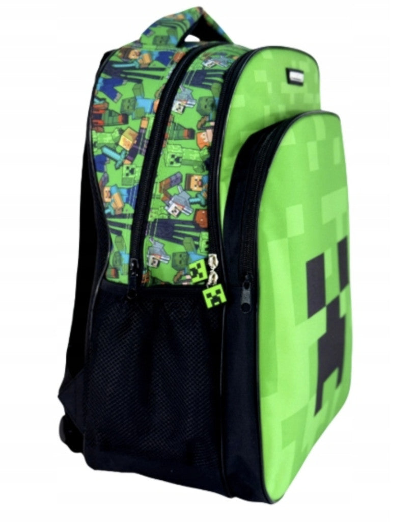 Minecraft Green Face Schultasche, Tasche 40 cm
