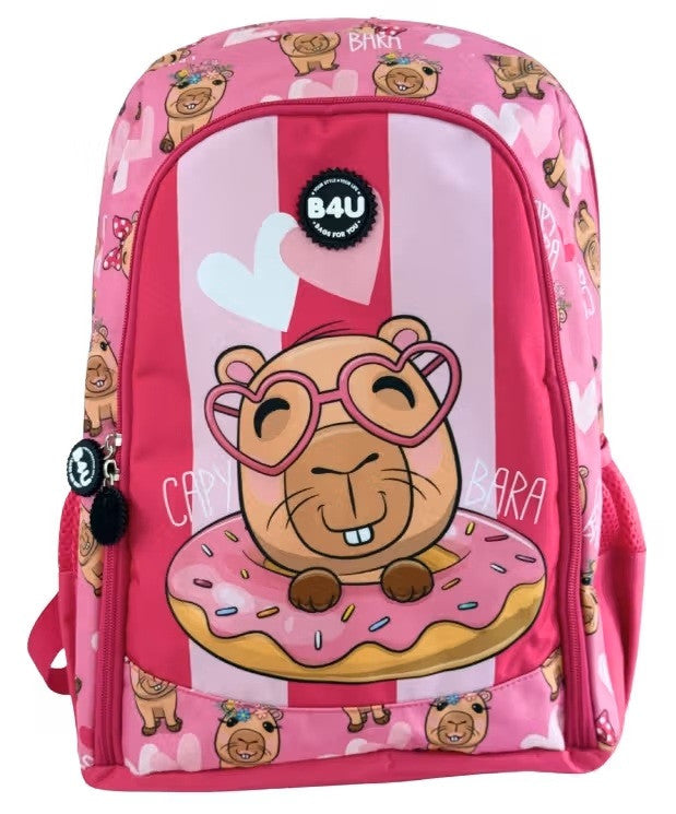 Capybara Donut Schultasche, Tasche 43 cm