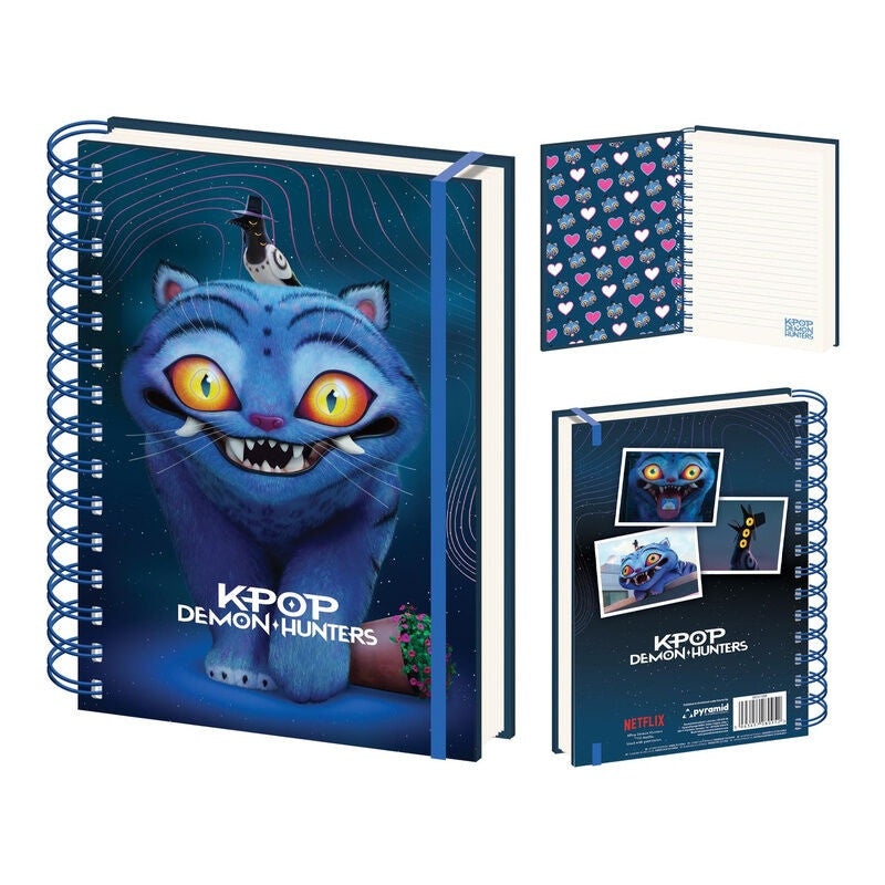 K-pop Demon Hunters Derpy 3D-Spiralblock, liniertes Heft A5
