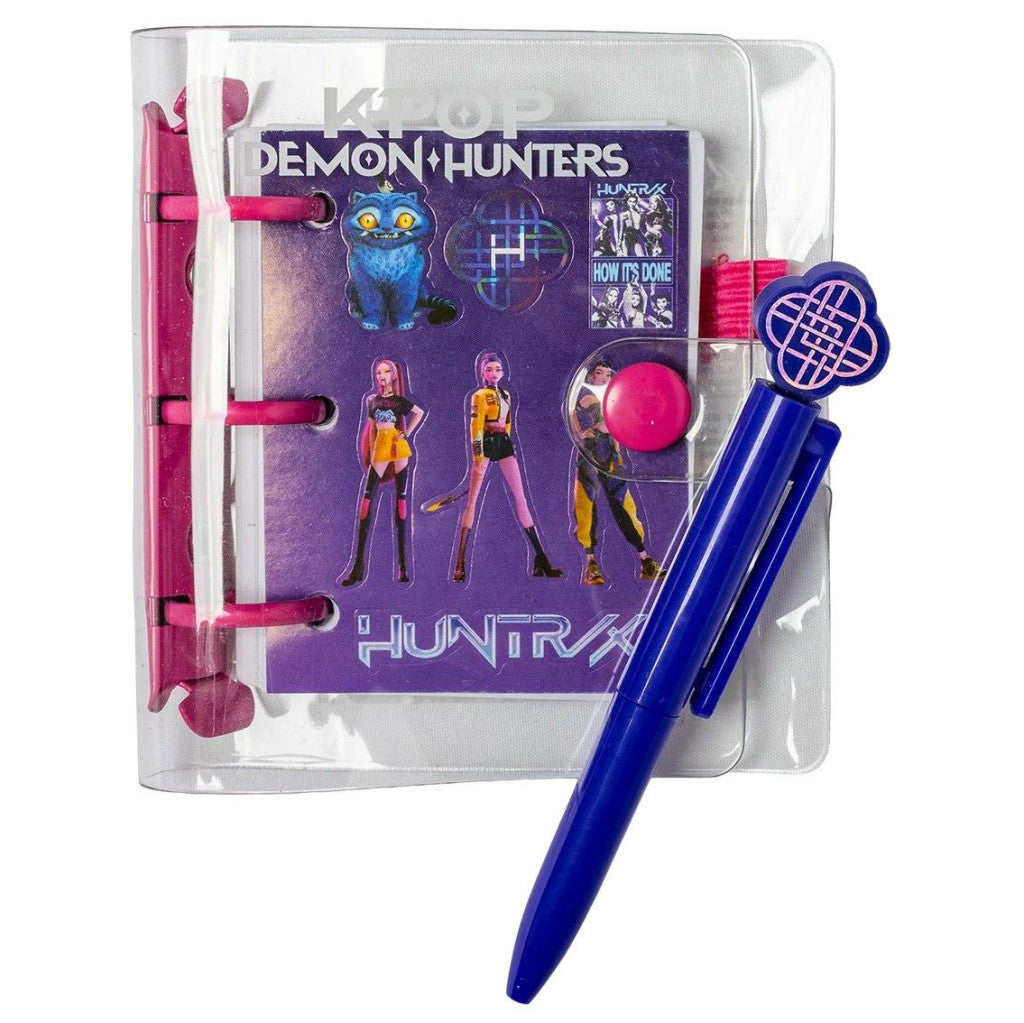 K-pop Demon Hunters Purple Mini Notizbuch mit Stift und Aufklebern