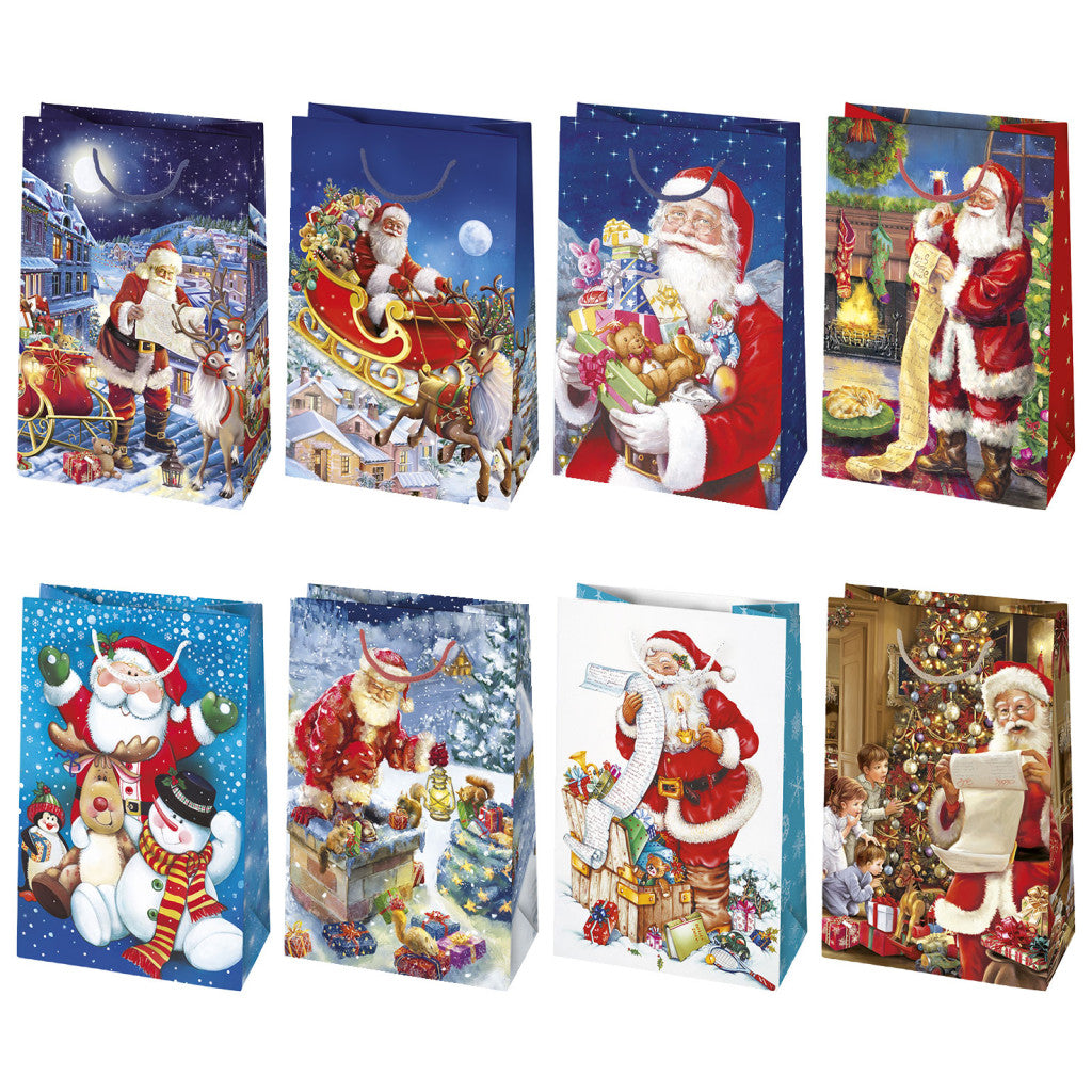 Weihnachten Wishes Papiergeschenktasche 16x24x7 cm
