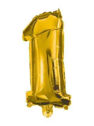 Nummer Gold Riesen Nummer 1 Folienballon 85 cm