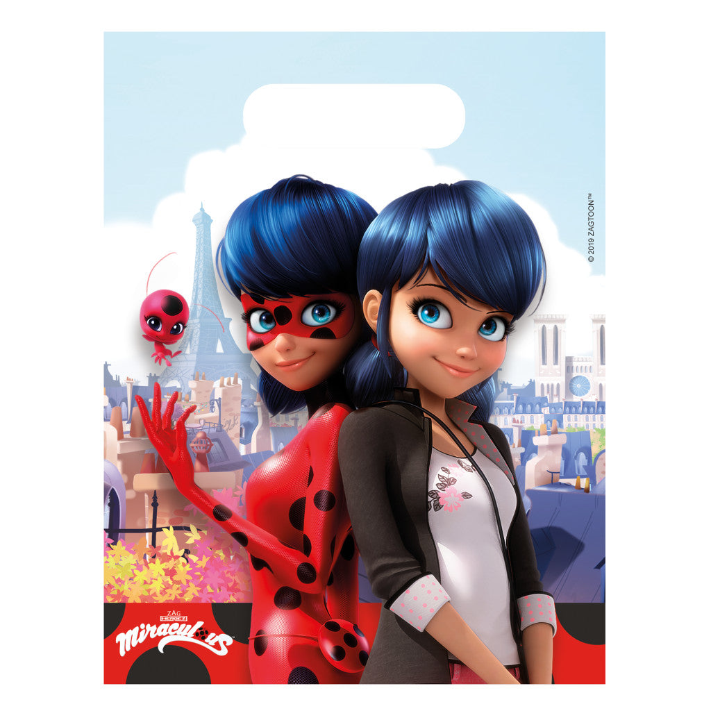 Miraculous Geschichten von Ladybug und Cat Noir Hero Geschenktasche 6er Set