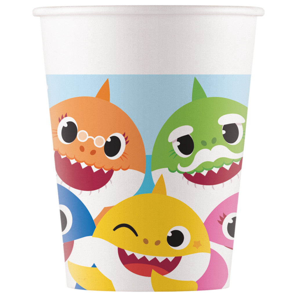 Baby Shark Fun in the Sun Pappbecher 8 Stk 200 ml FSC