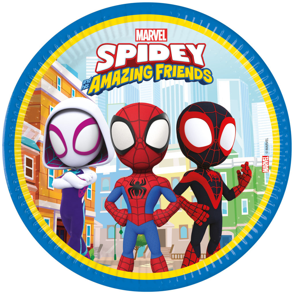Spiderman Spidey 8-tlg. FSC Papierteller 23 cm