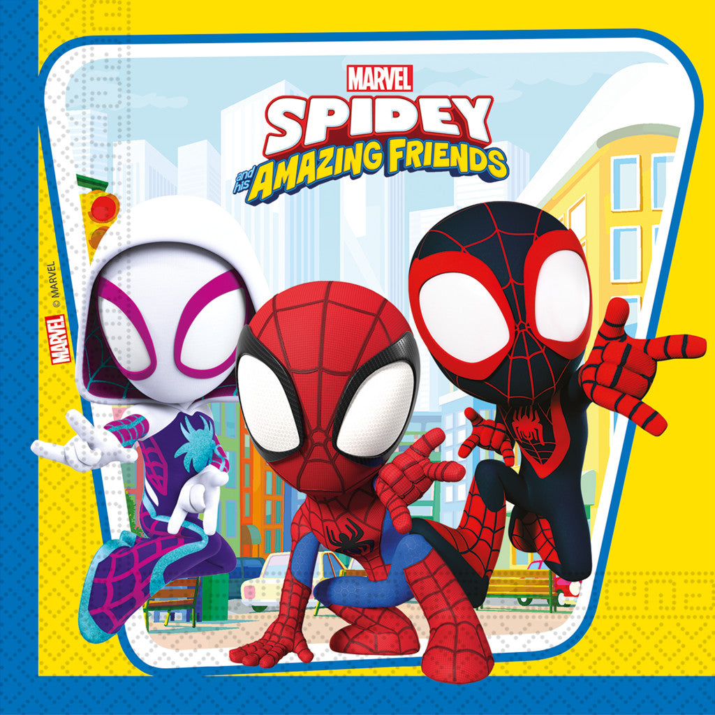 Spiderman Spidey Serviette 20 Stk 33x33 cm FSC
