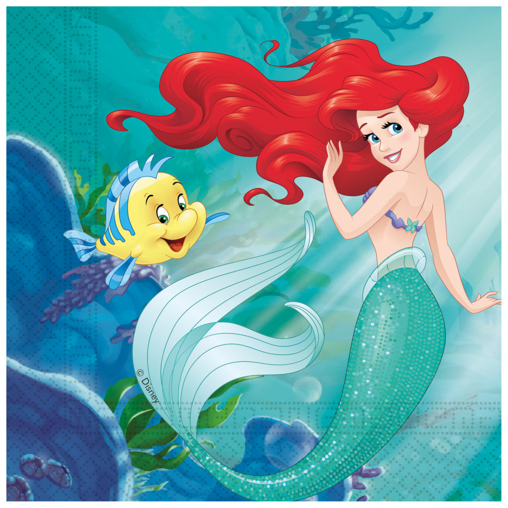 Disney Prinzessin Ariel Curious Serviette 20 Stk 33x33 cm FSC
