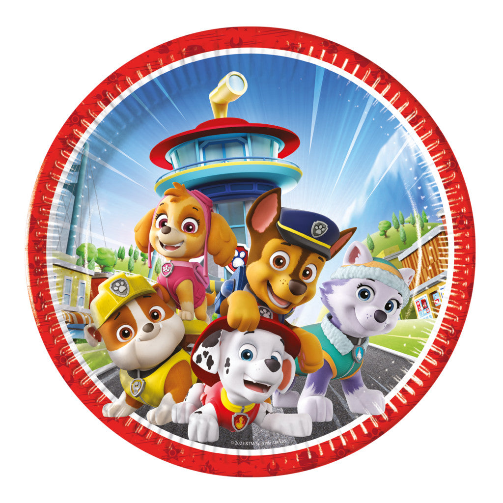 Paw Patrol Rescue Heroes Papierteller 8 Stk 23 cm FSC
