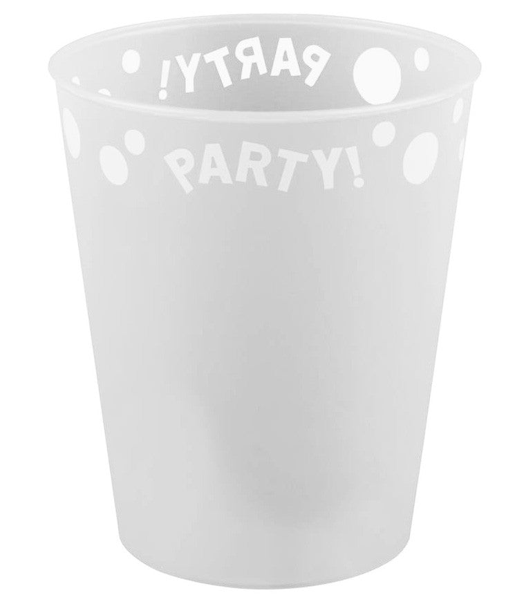 Party White Weißer Mikropremium-Kunststoffbecher 250 ml