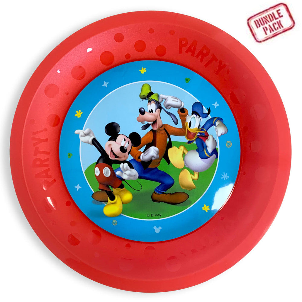 Disney Mickey  Rock the House micro premium Kunststoffteller 4er-Set 21 cm